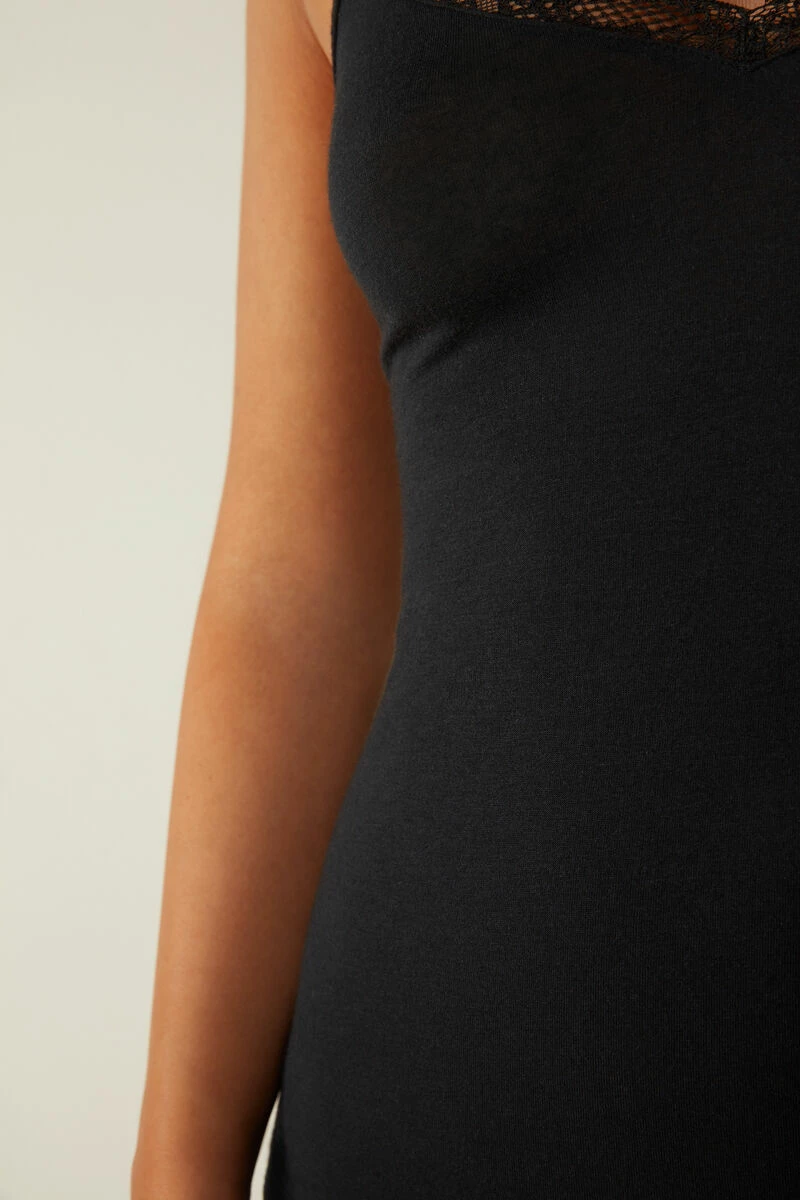 Ultralight Modal And Cashmere Camisole With Lace 6 Ultralight Modal And Cashmere Camisole With Lace - Image 4