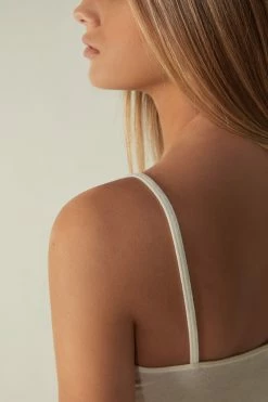 Ultralight Modal And Cashmere Camisole With Lace 12 Ultralight Modal And Cashmere Camisole With Lace -intimissimi shop LTD28Q231I DT2W