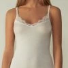 Ultralight Modal And Cashmere Camisole With Lace 2 Ultralight Modal And Cashmere Camisole With Lace -intimissimi shop LTD28Q231I FI