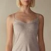 Ultralight Modal And Cashmere Camisole With Lace 1 Ultralight Modal And Cashmere Camisole With Lace -intimissimi shop LTD28Q7525 FI