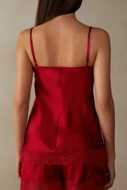 Lace And Silk Top 13 Lace And Silk Top -intimissimi shop LTD71S1473 BI