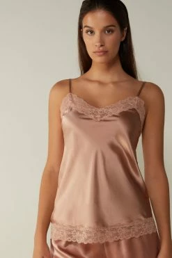 Lace And Silk Top