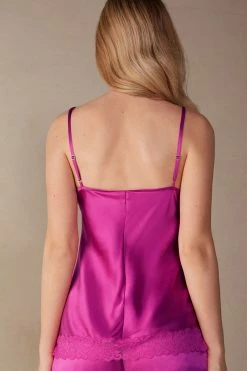 Lace And Silk Top 13 Lace And Silk Top -intimissimi shop LTD71S206J BI