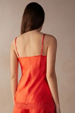 Lace And Silk Top 13 Lace And Silk Top -intimissimi shop LTD71S219J BI