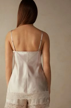 Lace And Silk Top 13 Lace And Silk Top -intimissimi shop LTD71S2280 BI