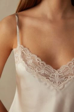 Lace And Silk Top 11 Lace And Silk Top -intimissimi shop LTD71S2280 DT1W
