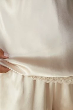 Lace And Silk Top 12 Lace And Silk Top -intimissimi shop LTD71S2280 DT2W