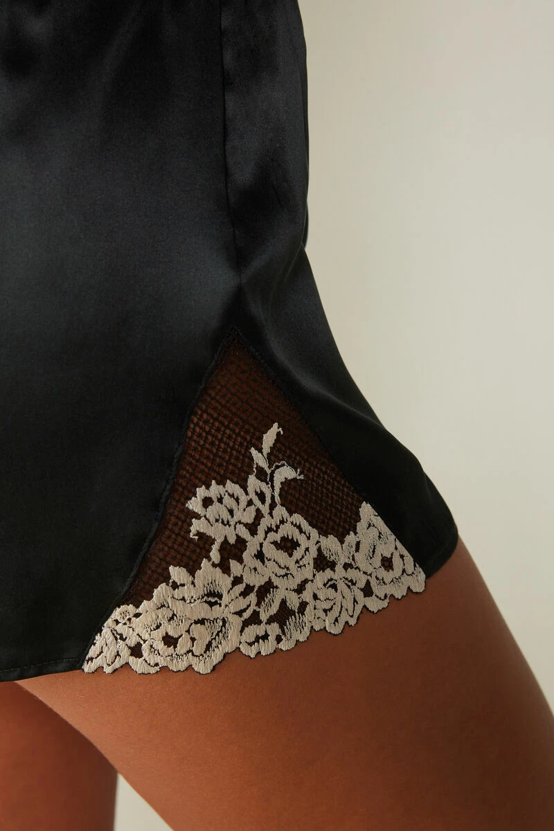 Pretty Flowers Silk Shorts 6 Pretty Flowers Silk Shorts - Image 4