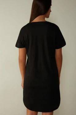 Ultrafresh Supima® Cotton Nightdress 13 Ultrafresh Supima® Cotton Nightdress -intimissimi shop PCN12A019 BI