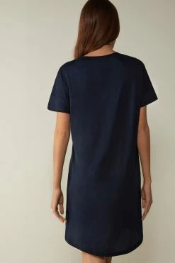 Ultrafresh Supima® Cotton Nightdress -intimissimi shop PCN12A1467 BI