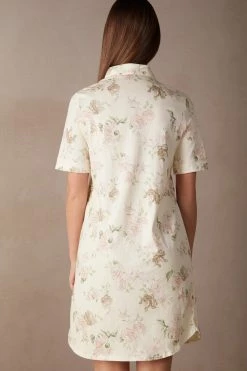 Scent Of Roses Cotton Nightdress 11 Scent Of Roses Cotton Nightdress -intimissimi shop PCN2484205J BI