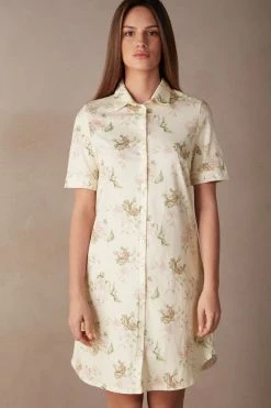 Scent Of Roses Cotton Nightdress