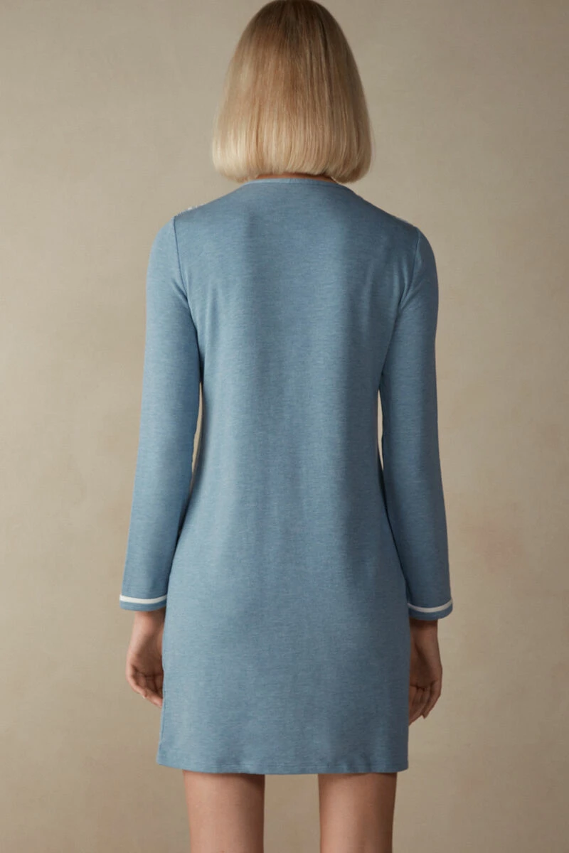 Romantic Bedroom Modal With Wool Button-Down Nightdress 6 Romantic Bedroom Modal With Wool Button-Down Nightdress - Image 4