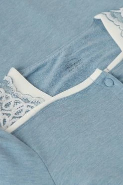 Romantic Bedroom Modal With Wool Button-Down Nightdress 13 Romantic Bedroom Modal With Wool Button-Down Nightdress -intimissimi shop PCN903145J D1