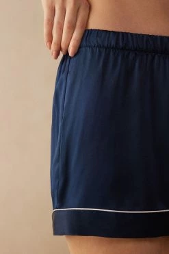 Silk Shorts With Contrasting Trim 10 Silk Shorts With Contrasting Trim -intimissimi shop PD1233A1467 DT1W