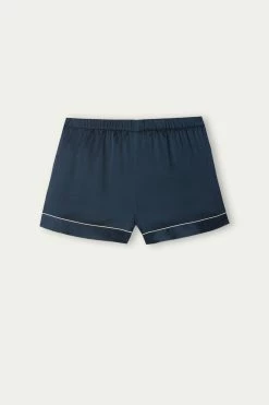 Silk Shorts With Contrasting Trim 12 Silk Shorts With Contrasting Trim -intimissimi shop PD1233A1467 F