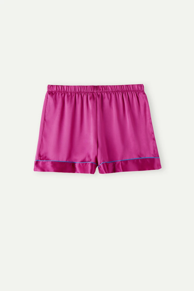 Silk Shorts With Contrasting Trim 8 Silk Shorts With Contrasting Trim - Image 6