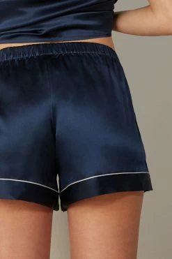 Silk Shorts With Contrasting Trim 12 Silk Shorts With Contrasting Trim -intimissimi shop PD1233A3094 DT2W