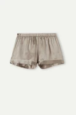 Silk Shorts With Contrasting Trim -intimissimi shop PD1233A651I F