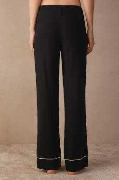 Pretty Flowers Full-Length Modal Trousers -intimissimi shop PD1294P9887 BI