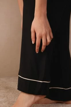 Pretty Flowers Full-Length Modal Trousers -intimissimi shop PD1294P9887 DT1W