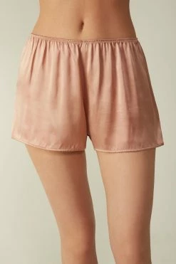 Smooth Silk-Satin Shorts