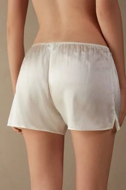 Smooth Silk-Satin Shorts 13 Smooth Silk-Satin Shorts -intimissimi shop PD71S32127 BI