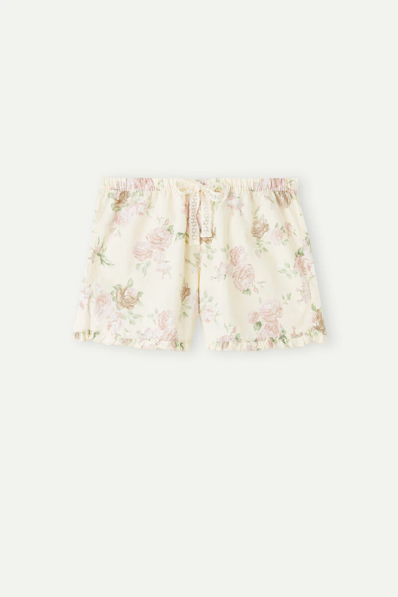 Scent Of Roses Plain-Weave Cotton Shorts 7 Scent Of Roses Plain-Weave Cotton Shorts - Image 5
