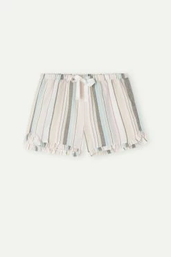 Marine Holidays Cotton And Linen Shorts 12 Marine Holidays Cotton And Linen Shorts -intimissimi shop PDC893A911I F