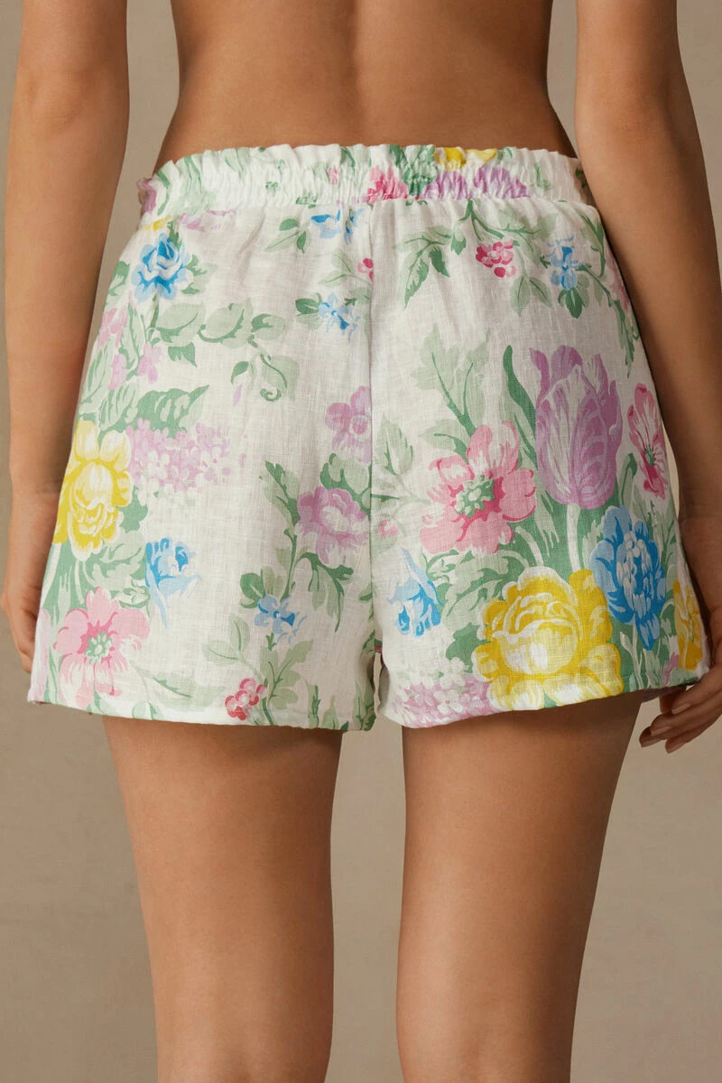 Summer Garden Linen Shorts 6 Summer Garden Linen Shorts - Image 4