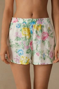 Summer Garden Linen Shorts