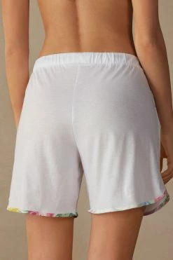 Summer Garden Ultrafresh Supima® Cotton Shorts 11 Summer Garden Ultrafresh Supima® Cotton Shorts -intimissimi shop PDC895B001 BI