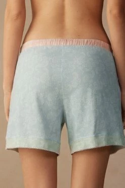 Romantic Cashmere Cotton Shorts 11 Romantic Cashmere Cotton Shorts -intimissimi shop PDC910226J BI