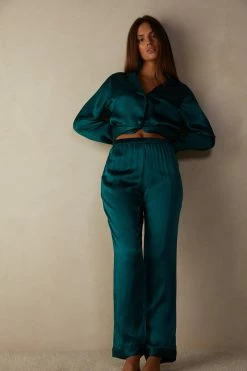 Silk Satin Trousers -intimissimi shop PDL12334572 M