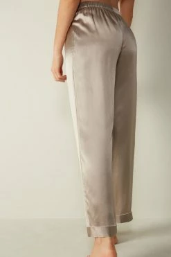 Silk Satin Trousers -intimissimi shop PDL1233 wear 651I BI