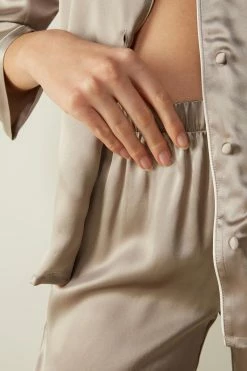 Silk Satin Trousers -intimissimi shop PDL1233 wear 651I DT1