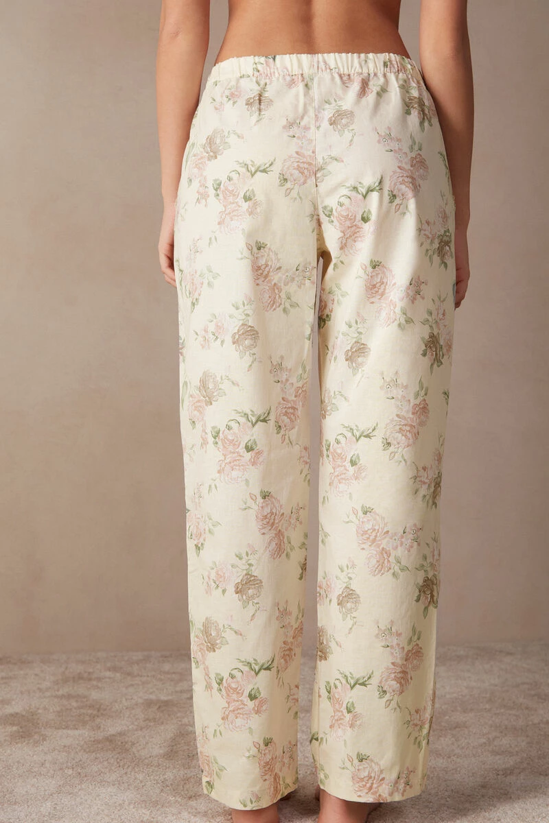 Scent Of Roses Full-Length Plain-Weave Cotton Trousers 6 Scent Of Roses Full-Length Plain-Weave Cotton Trousers - Image 4