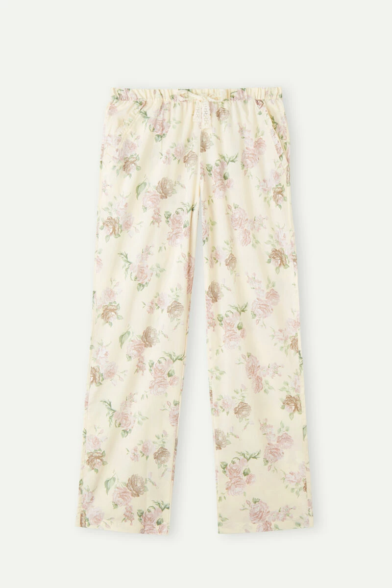 Scent Of Roses Full-Length Plain-Weave Cotton Trousers 7 Scent Of Roses Full-Length Plain-Weave Cotton Trousers - Image 5