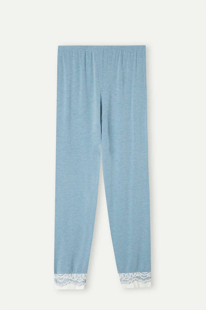 Romantic Bedroom Modal With Wool Cuffed Full-Length Trousers 8 Romantic Bedroom Modal With Wool Cuffed Full-Length Trousers - Image 6