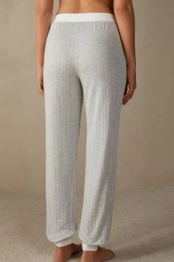Timeless Heritage Full-Length Trousers With Cuffed Ankles 13 Timeless Heritage Full-Length Trousers With Cuffed Ankles -intimissimi shop PDL906P154J BI