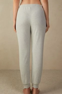 Warm Cuddles Full-Length Trousers With Cuffed Ankles 13 Warm Cuddles Full-Length Trousers With Cuffed Ankles -intimissimi shop PDL907P5349 BI
