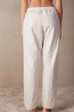 Soft Spring Plain-Weave Cotton Trousers 11 Soft Spring Plain-Weave Cotton Trousers -intimissimi shop PDL909225J BI