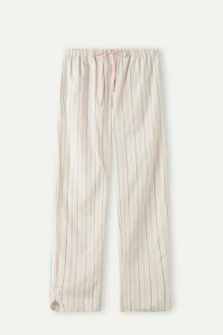 Soft Spring Plain-Weave Cotton Trousers 12 Soft Spring Plain-Weave Cotton Trousers -intimissimi shop PDL909225J F