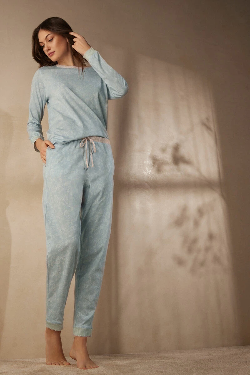 Romantic Cashmere Full-Length Cotton Trousers 4 Romantic Cashmere Full-Length Cotton Trousers - Image 2