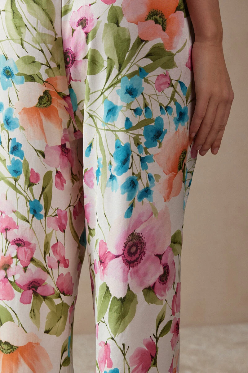 Botanical Lyrics Full-Length Satin Trousers 6 Botanical Lyrics Full-Length Satin Trousers - Image 4