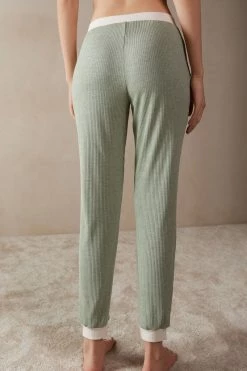 Lost In Fields Full-Length Modal Trousers 13 Lost In Fields Full-Length Modal Trousers -intimissimi shop PDL913231J BI