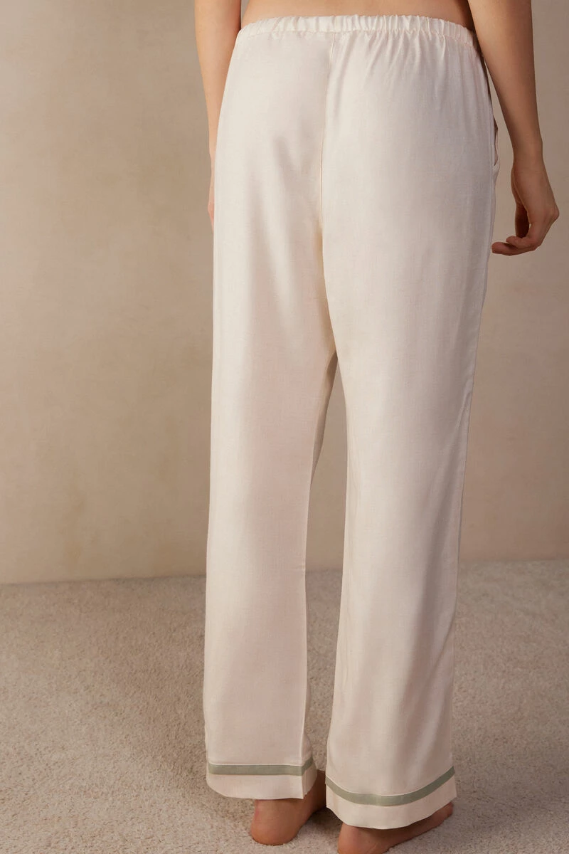 Lost In Fields Full-Length Plain-Weave Modal Trousers 7 Lost In Fields Full-Length Plain-Weave Modal Trousers - Image 5