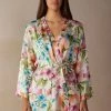 Botanical Lyrics Satin Kimono 2 Botanical Lyrics Satin Kimono -intimissimi shop PVD912228J FI