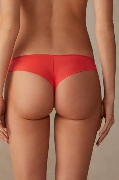 Lace And Microfibre Brazilian Briefs 13 Lace And Microfibre Brazilian Briefs -intimissimi shop SBD96M219J BI