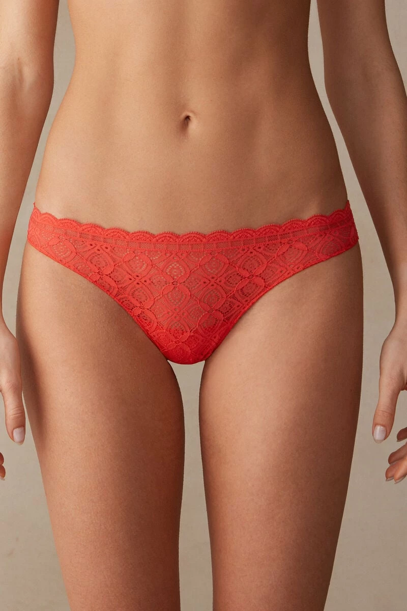 Lace And Microfibre Brazilian Briefs 3 Lace And Microfibre Brazilian Briefs